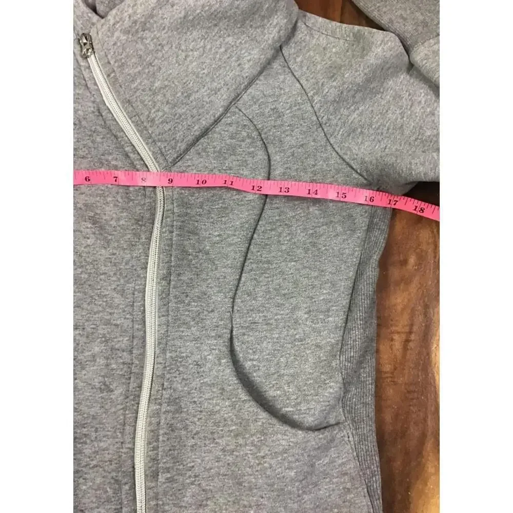 Lululemon Cozy Cuddle Up Asymmetrical Zip Jacket High Collar Gray Size 2